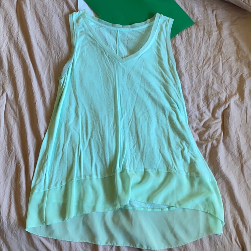 Mint color float tank top